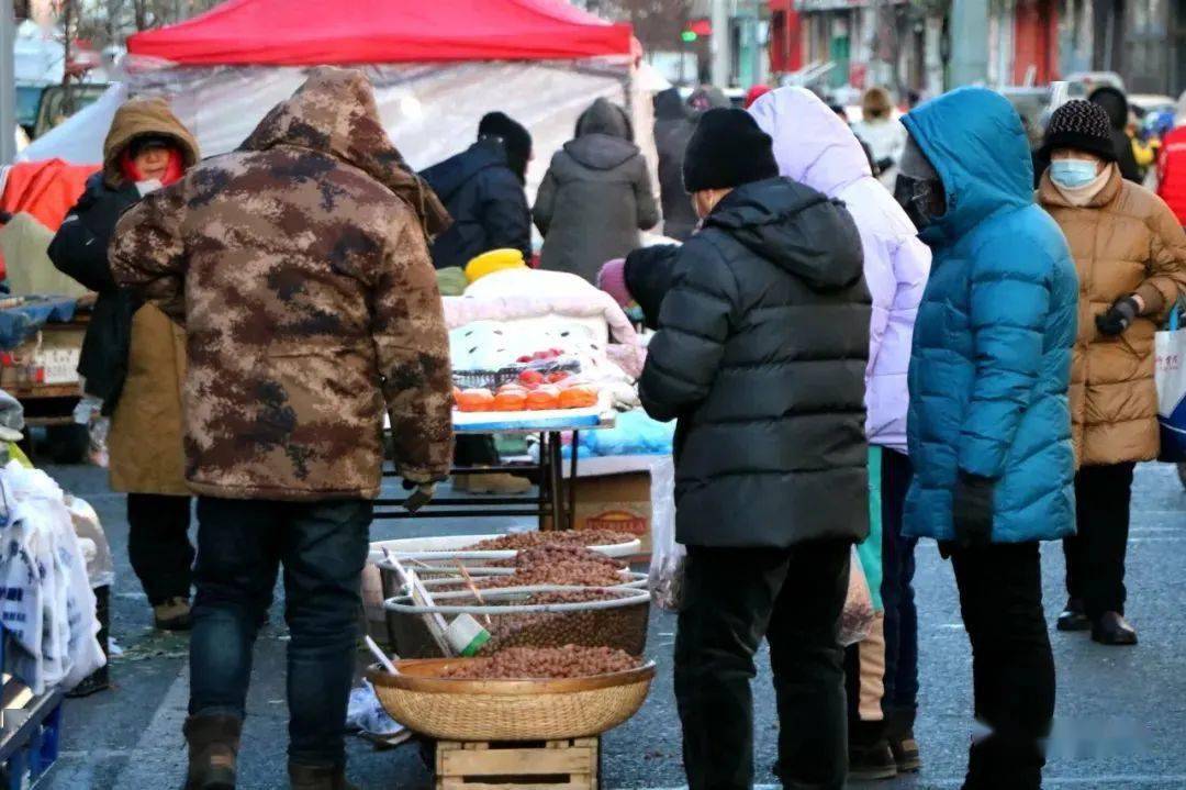 东北冬天早市图片图片