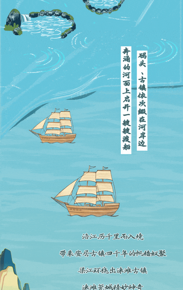 重庆嘉陵江手绘图片