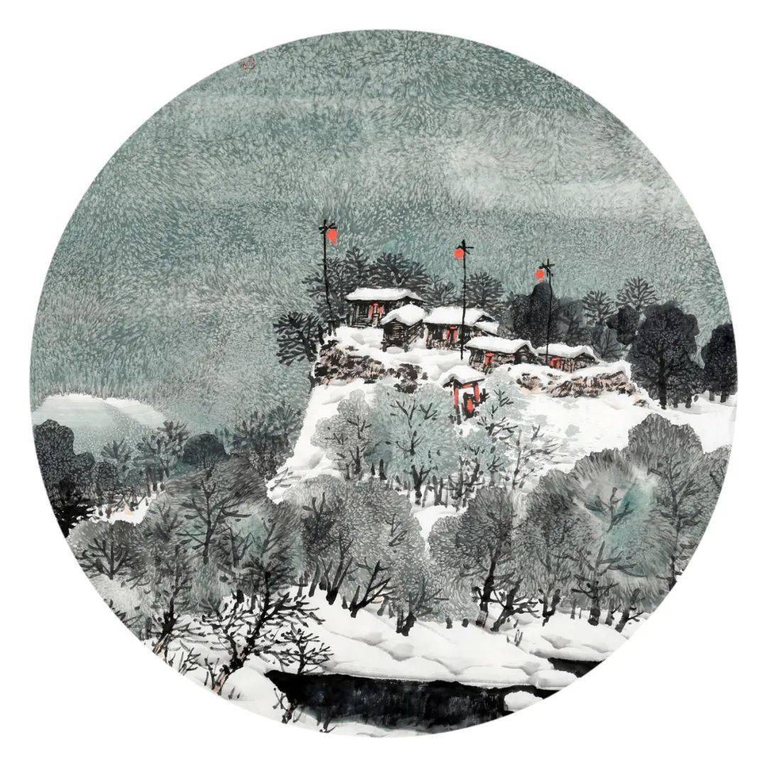 赵春秋冰雪山水画图片图片