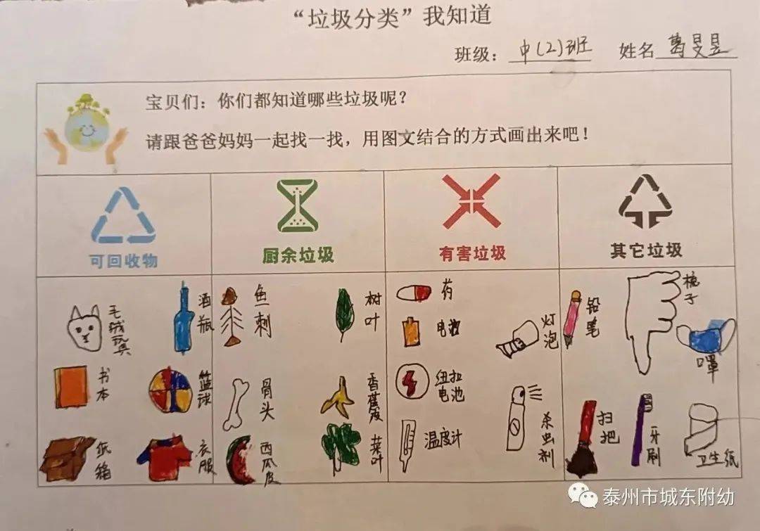 家校社联动,携手向文明_分类_垃圾_宣传