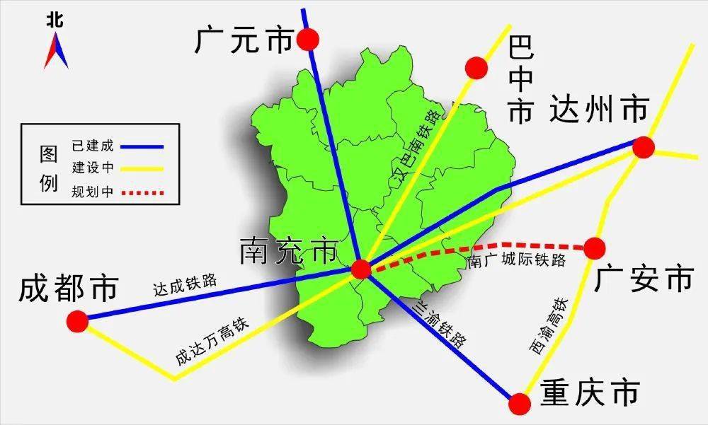 南充十字交叉型鐵路樞紐格局加速形成_建設_配套_廣安