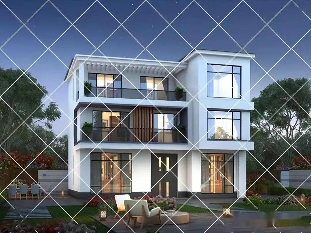 30套轻奢简约三层现代风别墅,设计感十足,年轻人建房首选自建房_房子