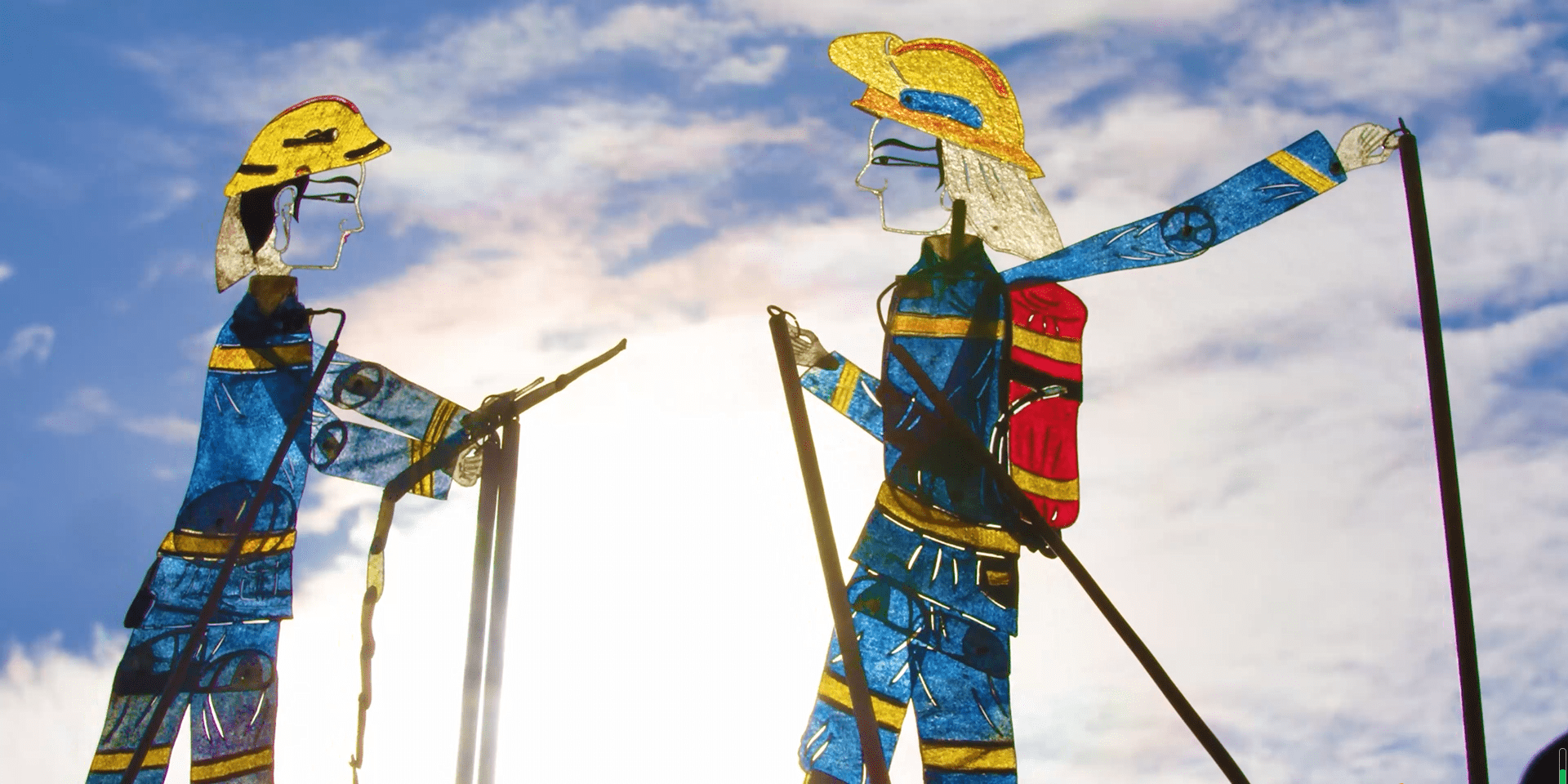 甘肃环县消防匠心蓝韵打造消防文创产品_皮影_宣传_救援