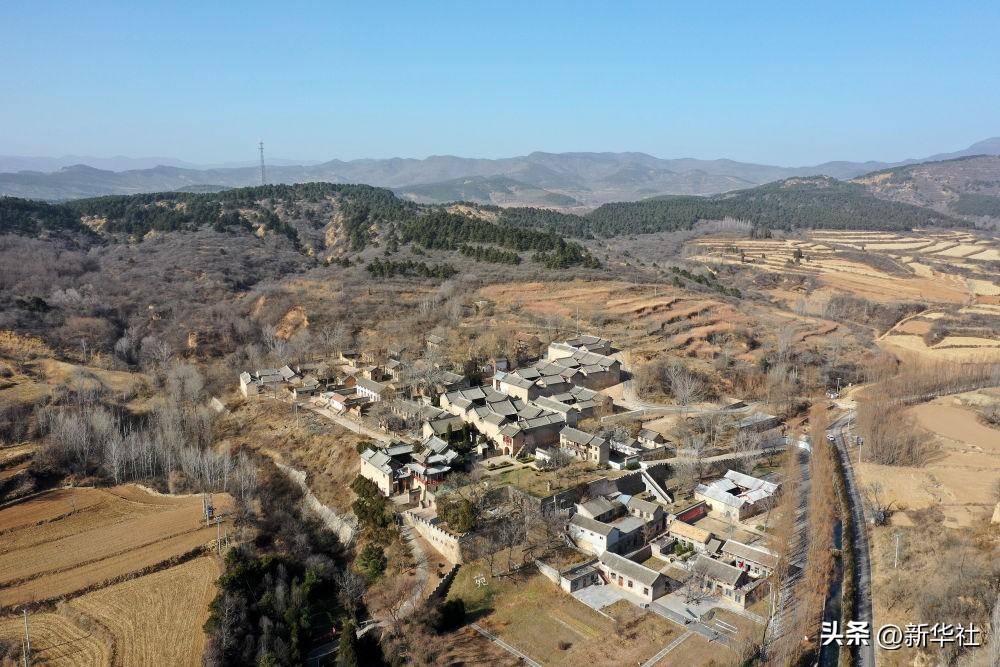 山西省沁水县柳氏民居(无人机照片,12月6日摄).