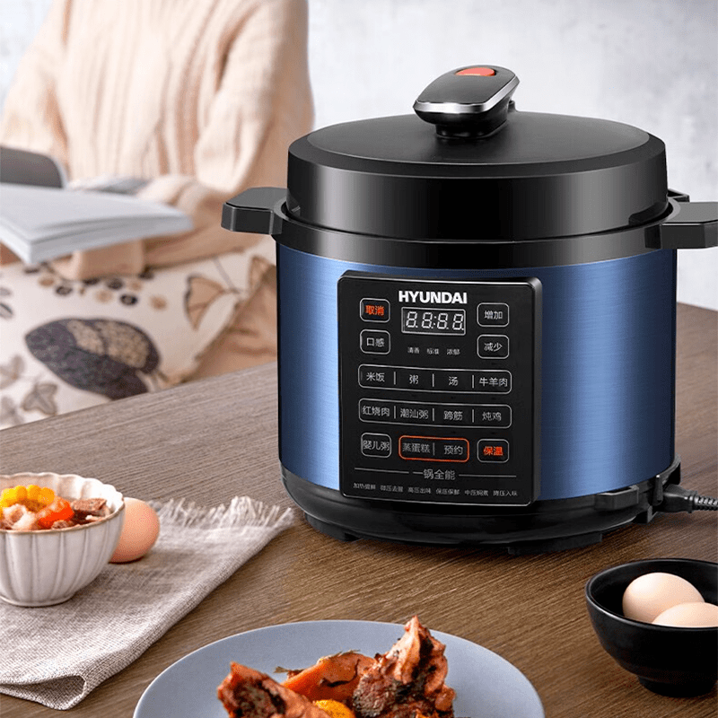 【韩国现代的电压力锅】,蒸煮炖焖样样精通,一口锅顶半个厨房_高压锅