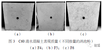 配合比參數對c60 清水混凝土抗壓強度及表觀質量的影