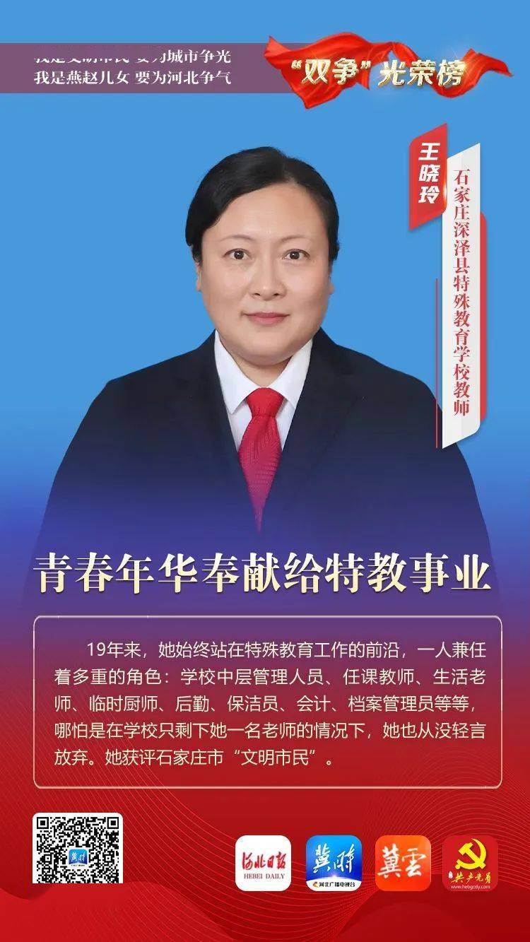 王晓玲,女,1977年7月出生,中共党员,深泽县特殊教育学校教师.