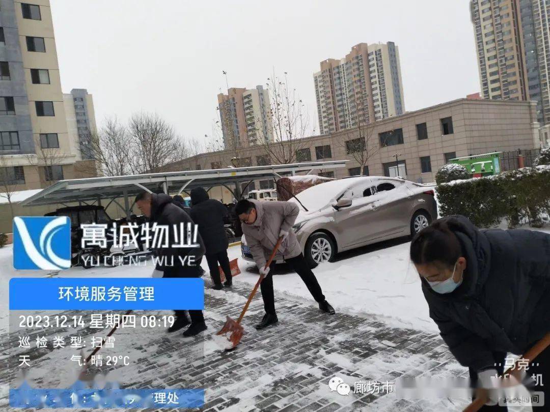 寓誠物業|最美不過冬日雪,剷除冰雪寓誠人_積雪_小區_業主