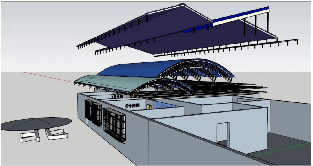 圖3起火前建築立面圖圖22003年之前原始立面圖圖1現場平面圖起火建築