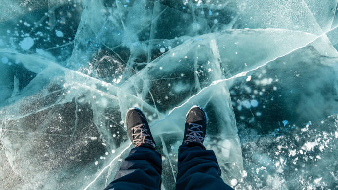 当心危险!_冰面_冰溜_厚度