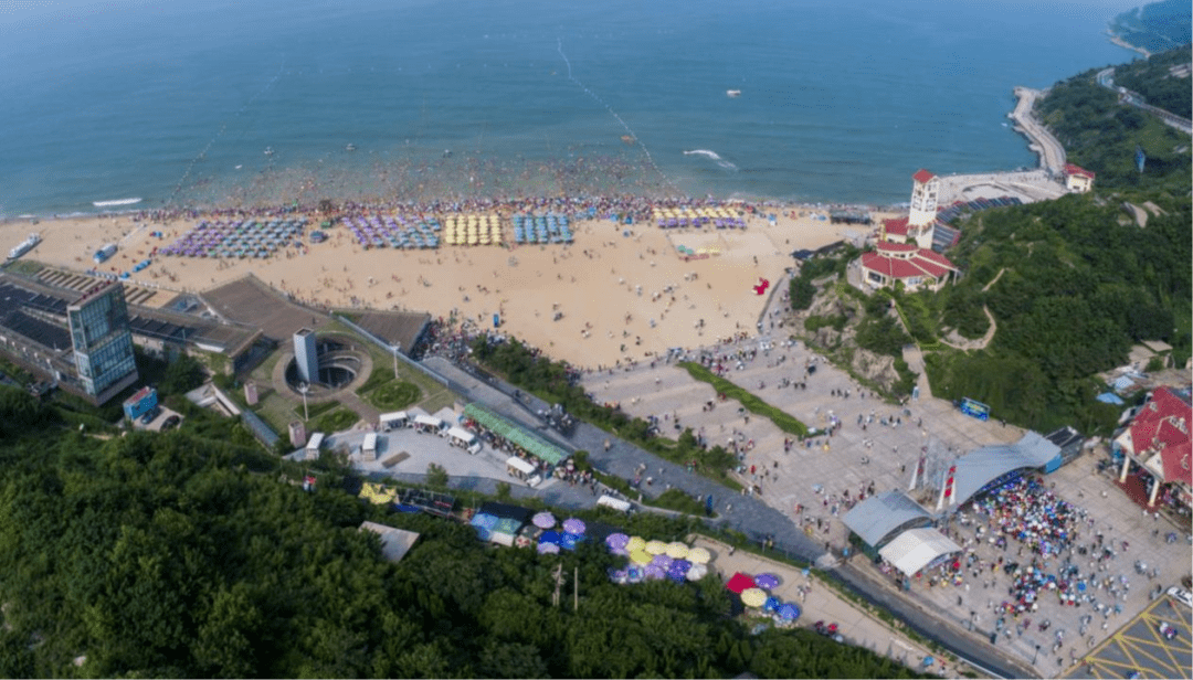 连岛大沙湾浴场全景成  效(一)生态修复工程是改善生态环境的助推器