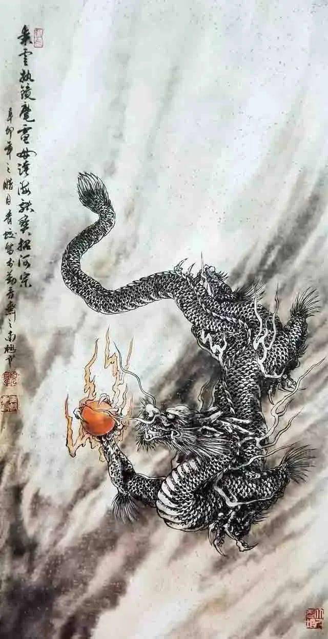 中国画龙画家图片