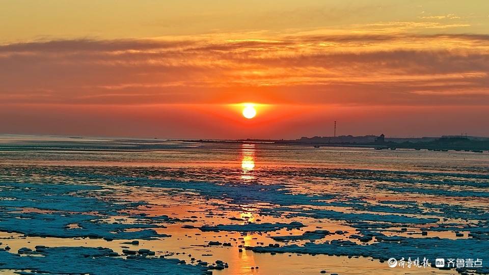 雪后的青岛鳌山湾