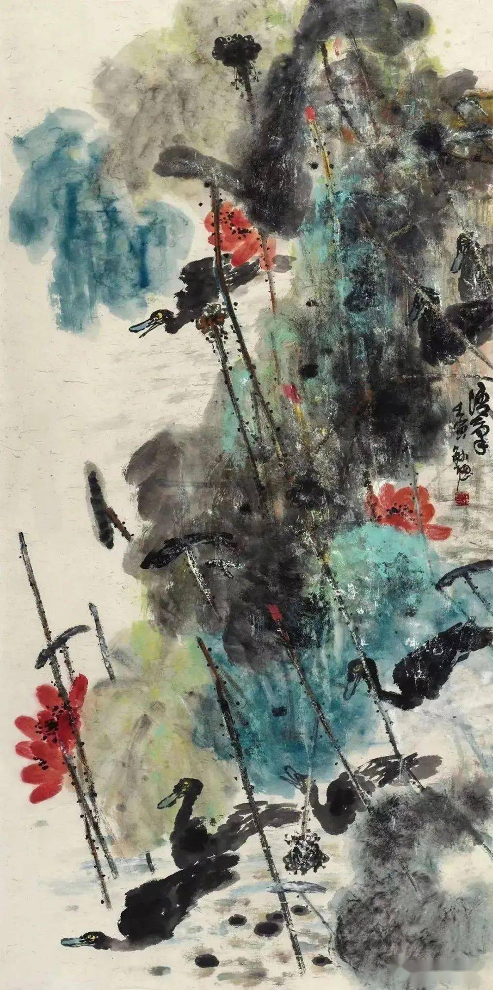 谭老师为你介绍庄毓聪大写意花鸟画作品